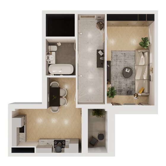 51,5 м², 1-комнатная квартира 11 220 000 ₽ - изображение 90