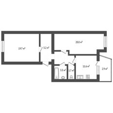 Квартира 70,7 м², 2-комнатная - изображение 3