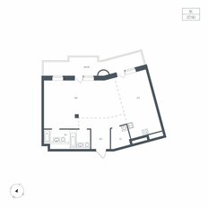 Квартира 87,9 м², 1-комнатная - изображение 3