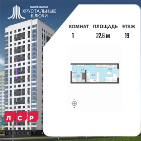Квартира 22,4 м², студия - изображение 1