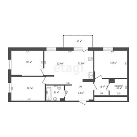 Квартира 81,7 м², 3-комнатная - изображение 1