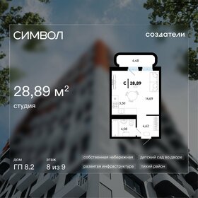 Квартира 28,9 м², студия - изображение 1