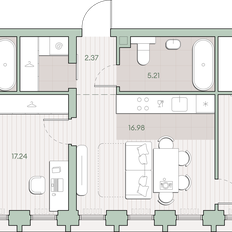 Квартира 65 м², 2-комнатная - изображение 2