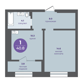 Квартира 37 м², 1-комнатная - изображение 1