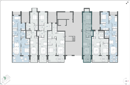 Квартира 40,6 м², 2-комнатная - изображение 2