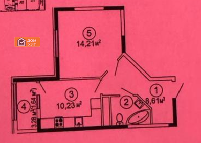 Квартира 36,1 м², 1-комнатная - изображение 1