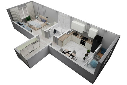 Квартира 41,8 м², 1-комнатная - изображение 2