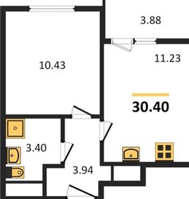 Квартира 30 м², 1-комнатная - изображение 1