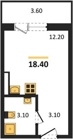 Квартира 18 м², студия - изображение 1