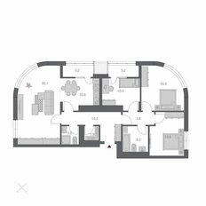 Квартира 113 м², 4-комнатная - изображение 2