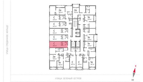 Квартира 28,6 м², студия - изображение 3