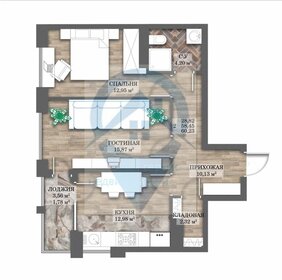 Квартира 60,2 м², 2-комнатная - изображение 1