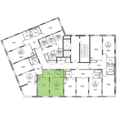 Квартира 38,5 м², 1-комнатная - изображение 2