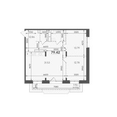 Квартира 79,4 м², 2-комнатная - изображение 4
