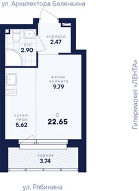 Квартира 22,7 м², студия - изображение 3