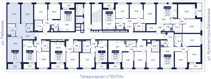 Квартира 65,7 м², 2-комнатная - изображение 4