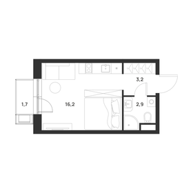 Квартира 22,8 м², студия - изображение 2