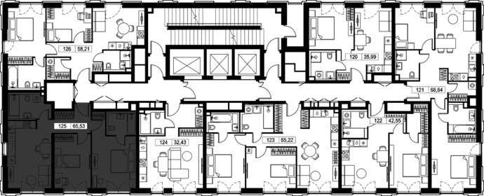 Квартира 65,5 м², 2-комнатная - изображение 2