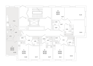 Квартира 40,6 м², 1-комнатная - изображение 2