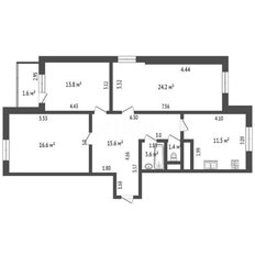 Квартира 89,5 м², 3-комнатная - изображение 2
