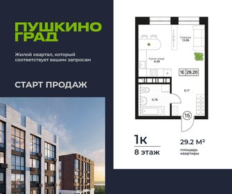 Квартира 29,2 м², 1-комнатная - изображение 1