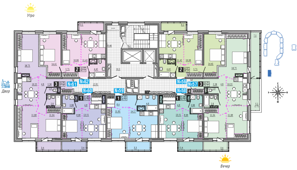 35 м², 1-комнатная квартира 4 939 230 ₽ - изображение 37