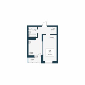 Квартира 37,3 м², 1-комнатная - изображение 1