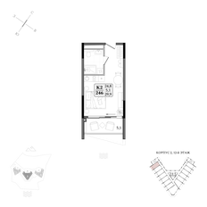 Квартира 29,9 м², студия - изображение 2