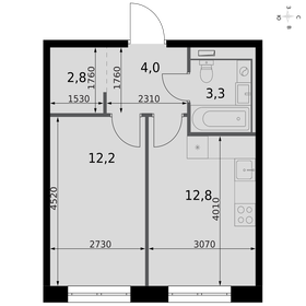 Квартира 35,1 м², 1-комнатная - изображение 1