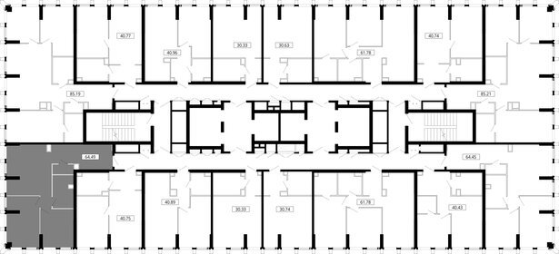 Квартира 64,3 м², 2-комнатная - изображение 3