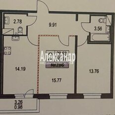 Квартира 59,6 м², 2-комнатная - изображение 2