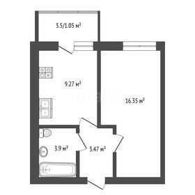 Квартира 27,7 м², студия - изображение 1