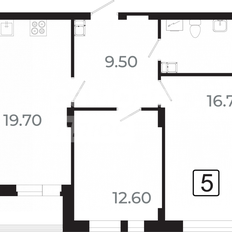 Квартира 66,1 м², 3-комнатная - изображение 5