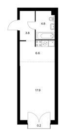Квартира 33,3 м², студия - изображение 1