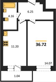 Квартира 36 м², 1-комнатная - изображение 1