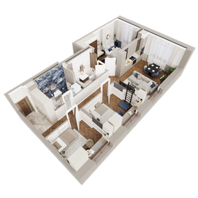 Квартира 85,8 м², 3-комнатная - изображение 4