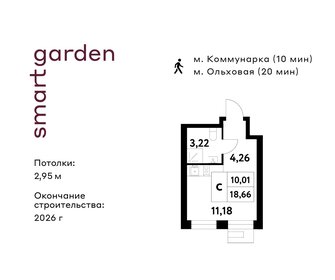 Квартира 18,7 м², студия - изображение 1