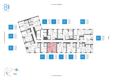 Квартира 34 м², 1-комнатная - изображение 2