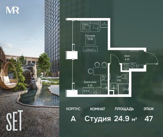 Квартира 24,9 м², студия - изображение 1