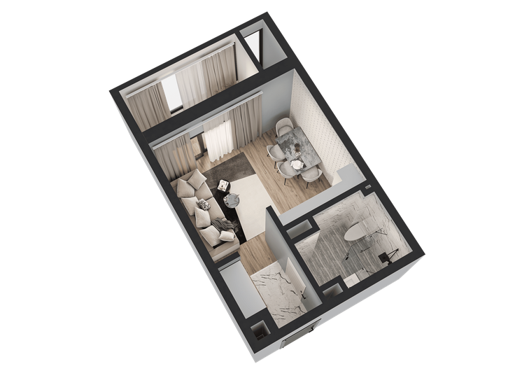 22,9 м², квартира-студия 4 463 550 ₽ - изображение 37