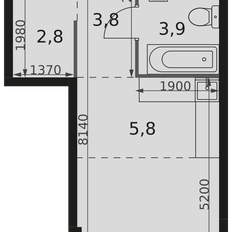 Квартира 27 м², студия - изображение 2