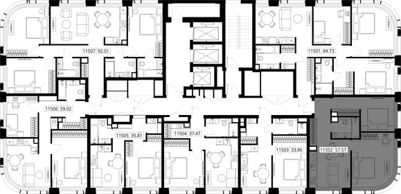 Квартира 57,6 м², 2-комнатная - изображение 2