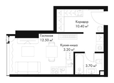 Квартира 29,8 м², студия - изображение 2
