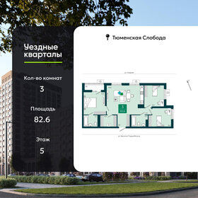 Квартира 82,6 м², 3-комнатная - изображение 1