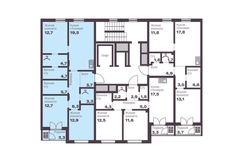 110 м², 3-комнатная квартира 29 990 000 ₽ - изображение 86