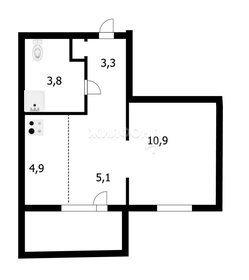 Квартира 28,1 м², студия - изображение 1