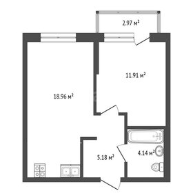 Квартира 43 м², 1-комнатная - изображение 1