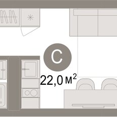 Квартира 22 м², студия - изображение 3