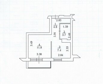 Квартира 27,7 м², 1-комнатная - изображение 4