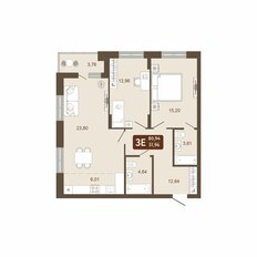 Квартира 80,9 м², 3-комнатная - изображение 2